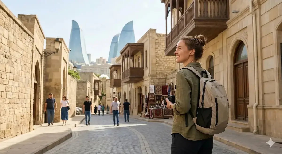 Baku skyline, Azerbaijan