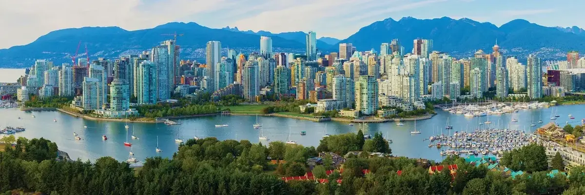 Vancouver skyline and waterfront, Canada