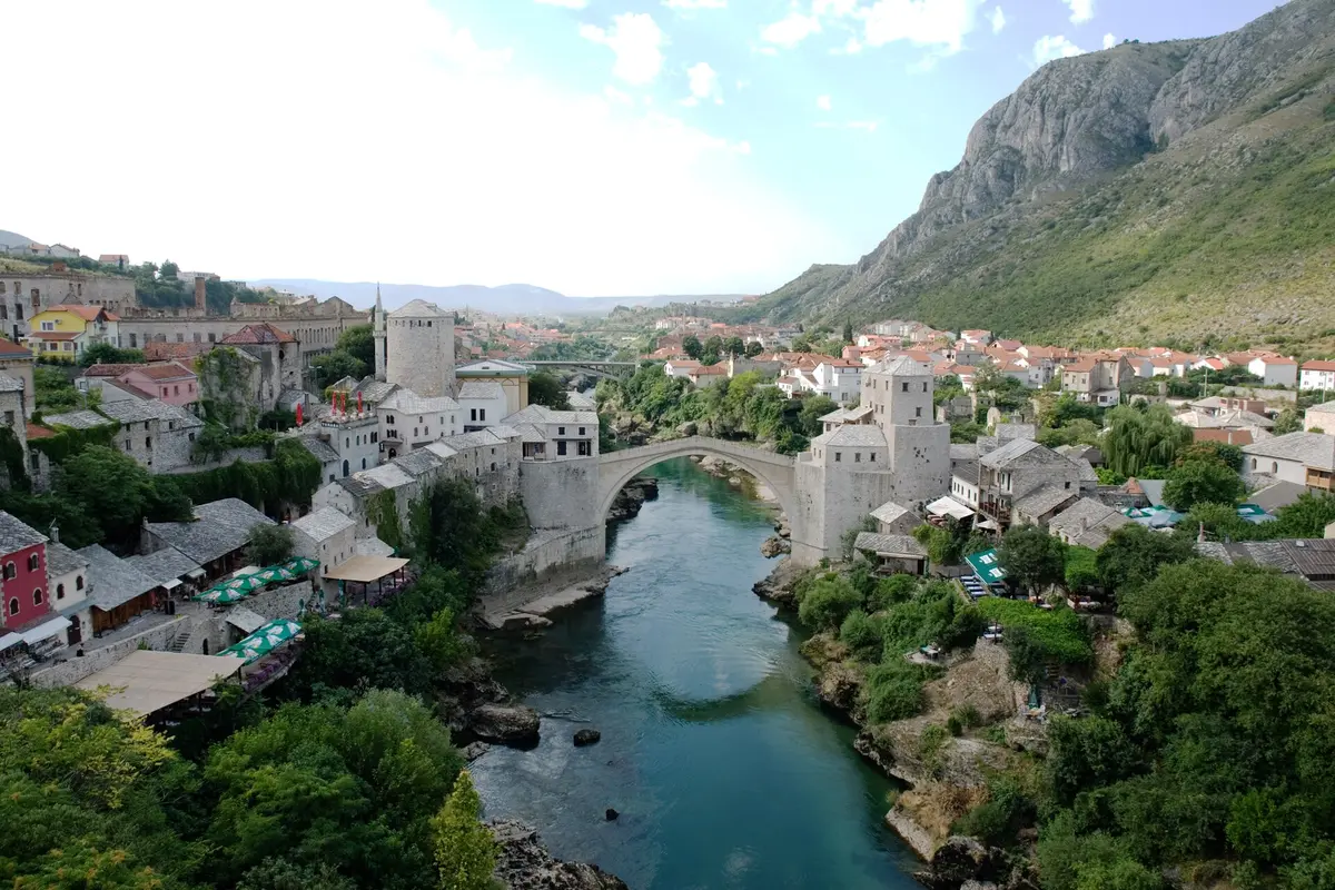 Mostar and Neretva River, Bosnia and Herzegovina