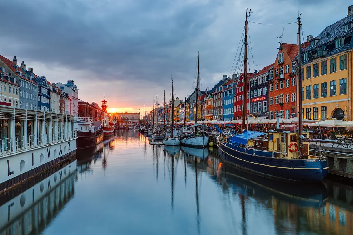 Nyhavn harbour, Copenhagen, Denmark