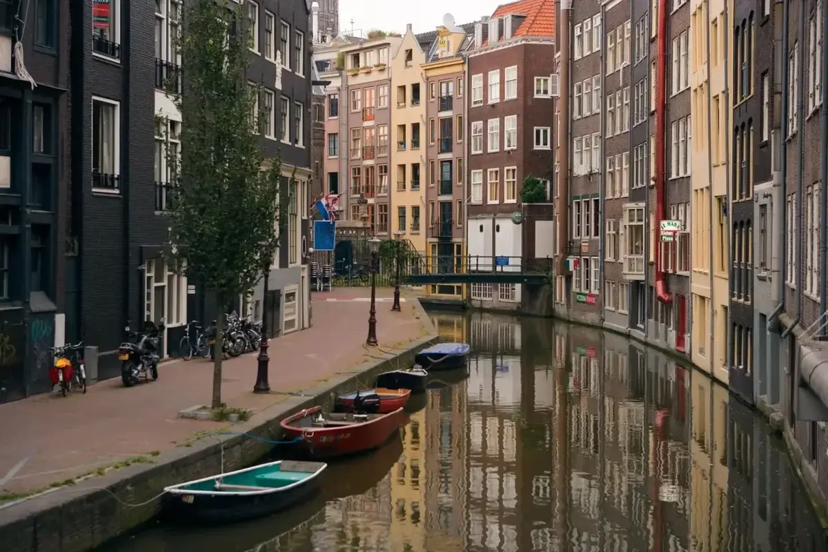 Amsterdam canal and historic houses in the Netherlands — tour packages from Pakistan
