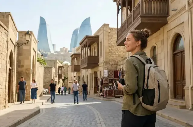 Baku skyline, Azerbaijan