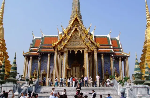 Grand Palace and temple architecture in Bangkok, Thailand