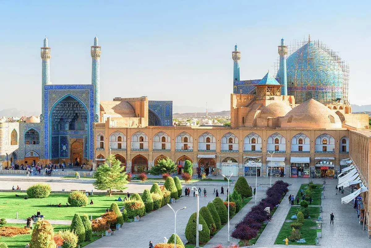 Naqsh-e Jahan Square and Shah Mosque in Isfahan, Iran
