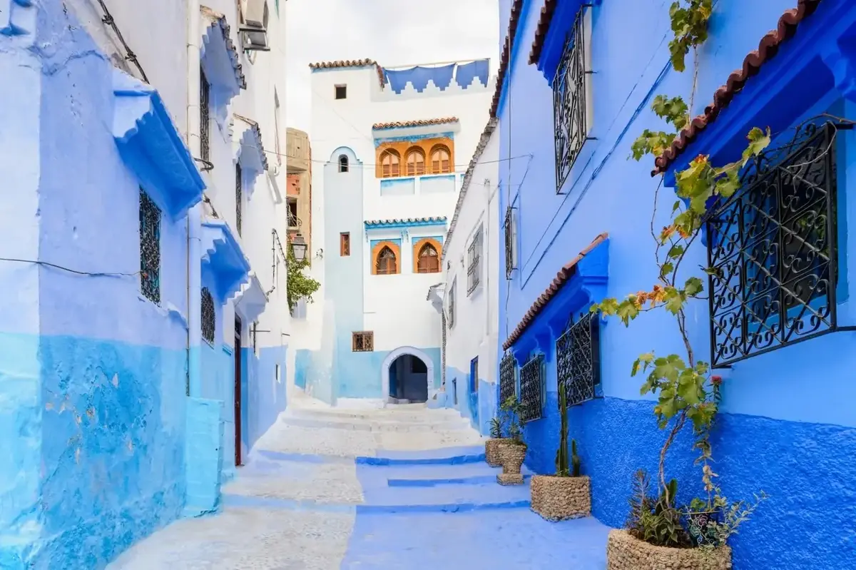 Blue streets of Chefchaouen, Morocco