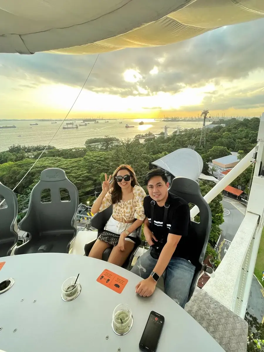 Singapore Marina Bay skyline and Gardens by the Bay