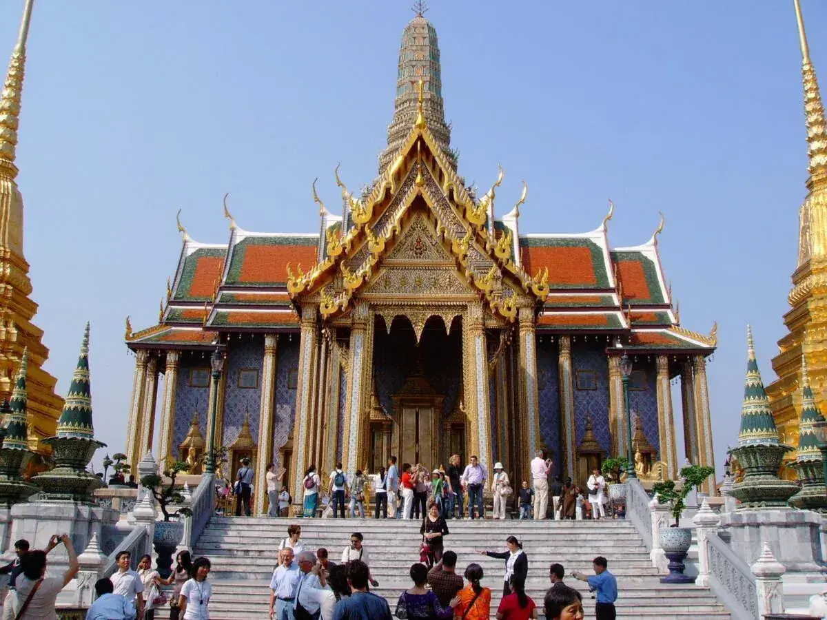 Grand Palace and temple architecture in Bangkok, Thailand